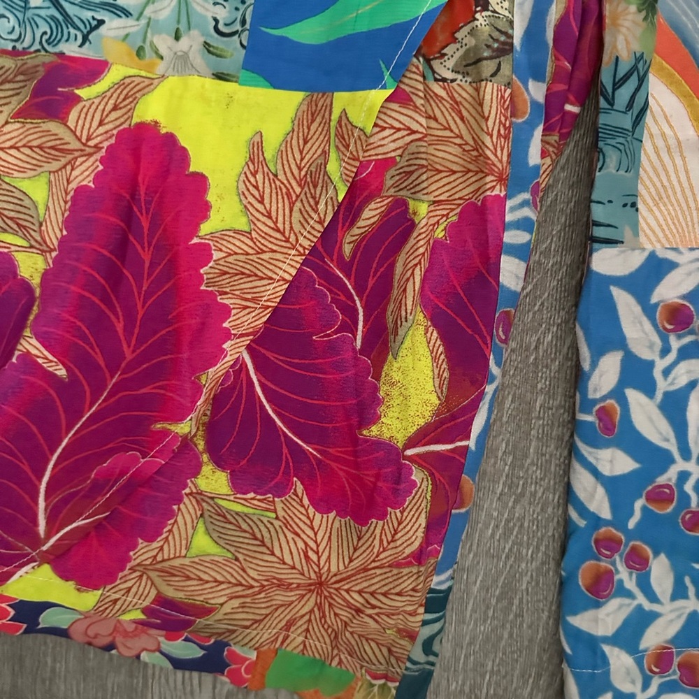 Johnny Was Multicolor Patchwork Wide Leg Pants - image 4